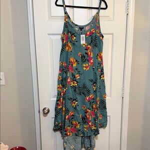 Torrid Teal Floral Maxi Dress